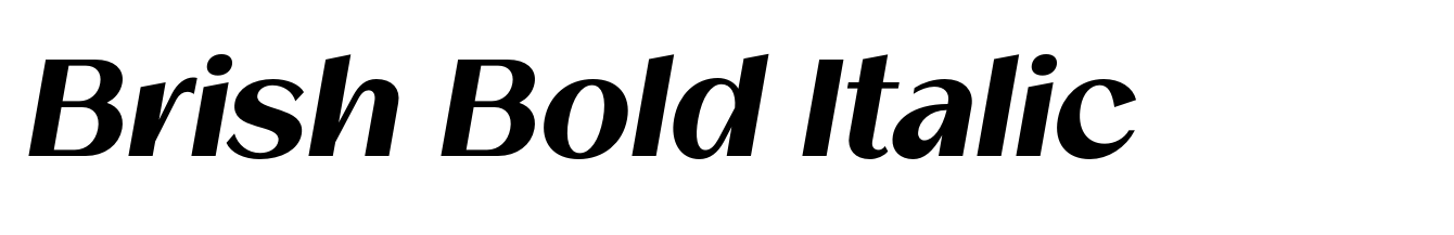 Brish Bold Italic